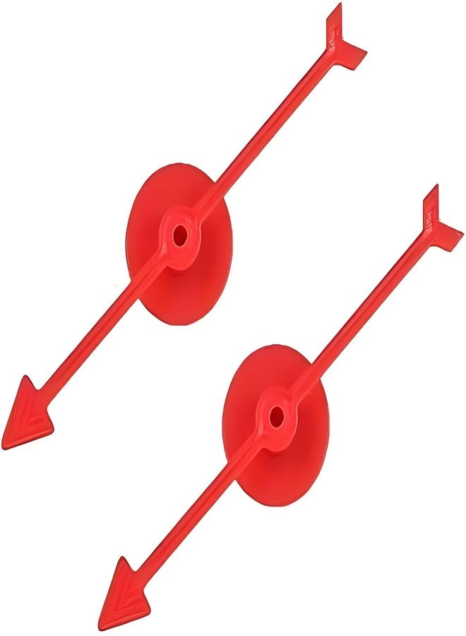Kryoflare 2Pcs Spinner Game Set, Plastic Arrow Board Games with Suction Cup, School Party and Family Game Accessories 4 InchesSmall Lightweight Arrows(red - Image 1